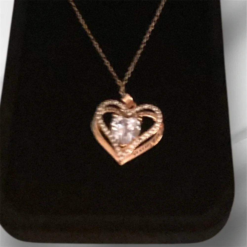 Gold Heart Pendant Necklace
